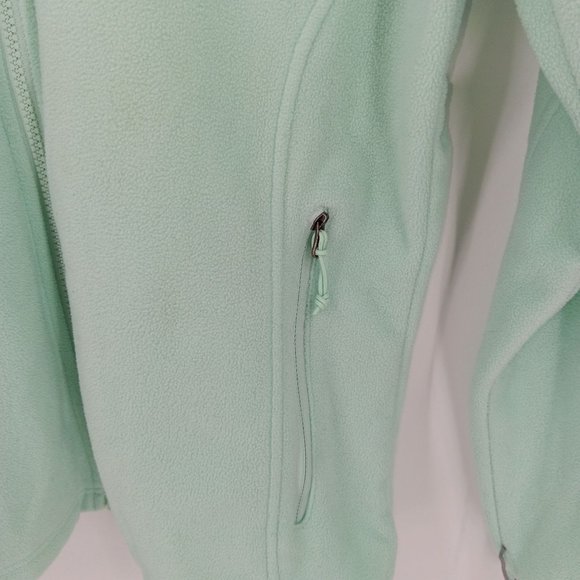 COLUMBIA JACKET WOMEN MEDIUM GREEN FLEECE FULL ZIP LONG SLEEVE SWEATSHIRT OUTDOO - Picture 11 of 15